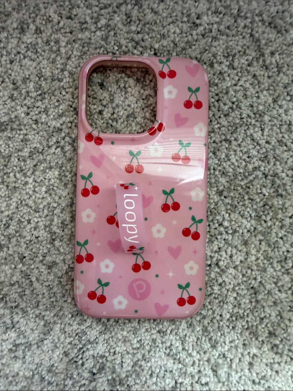 Loopy Case Pink Cherry Pattern Phone Case with Built-In Loop
Apple 14 Pro